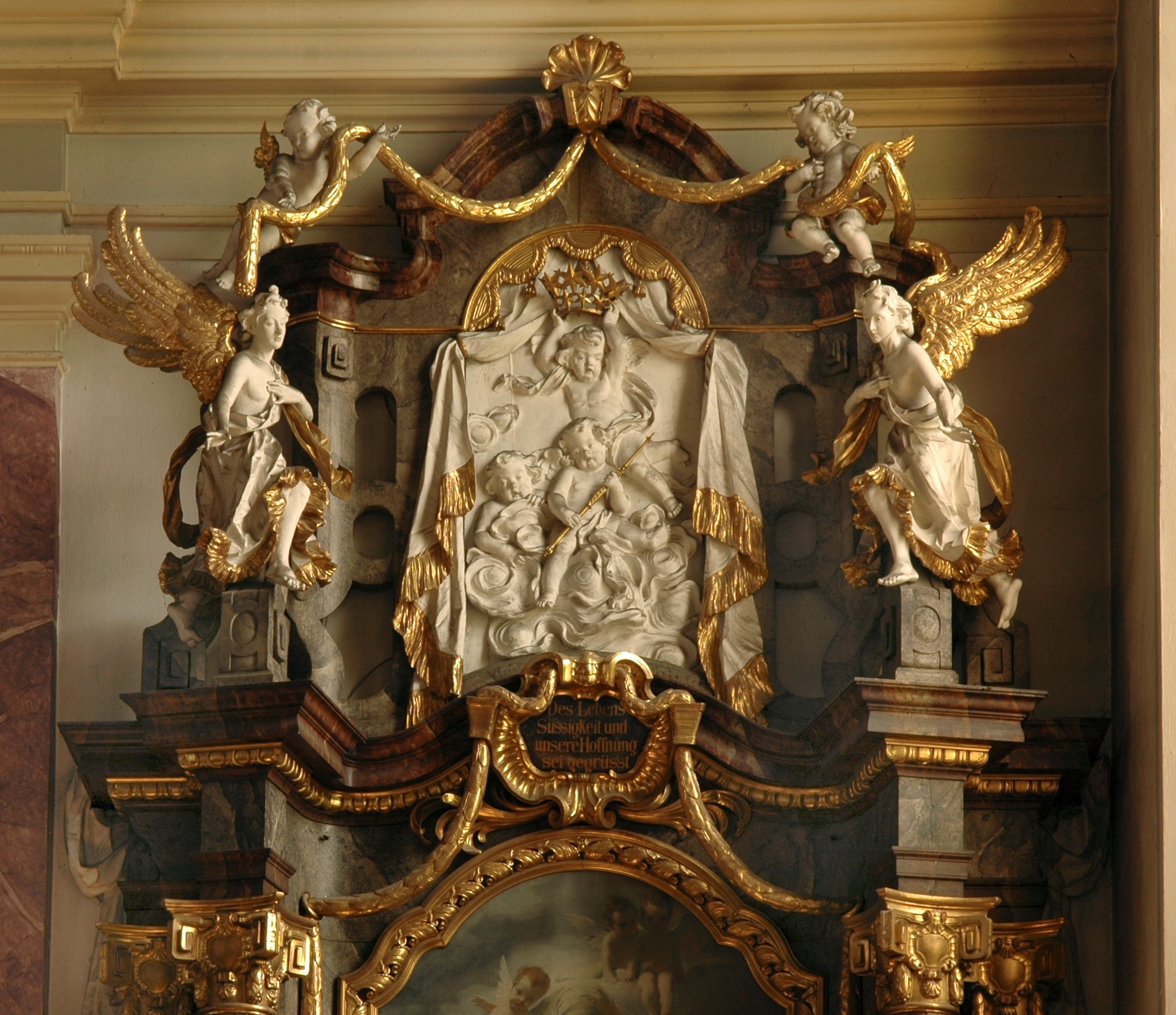 Foto: Altar (Ausschnitt) in St. Josef in Reinhausen.